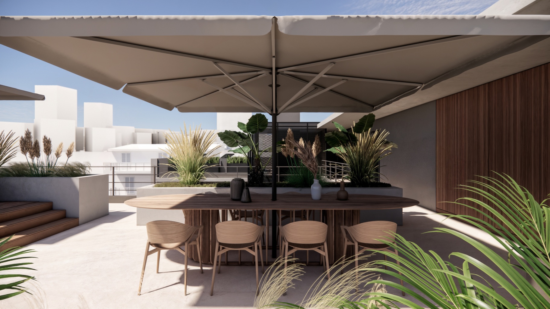 JKP Artemis — Rooftop dining terrace