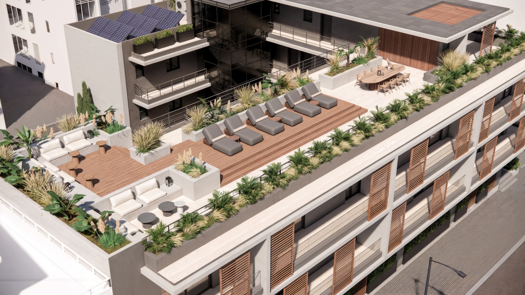 JKP Artemis — Rooftop terrace, aerial view
